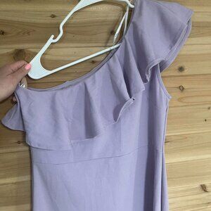 Lulus Lilac One Shoulder Maxi